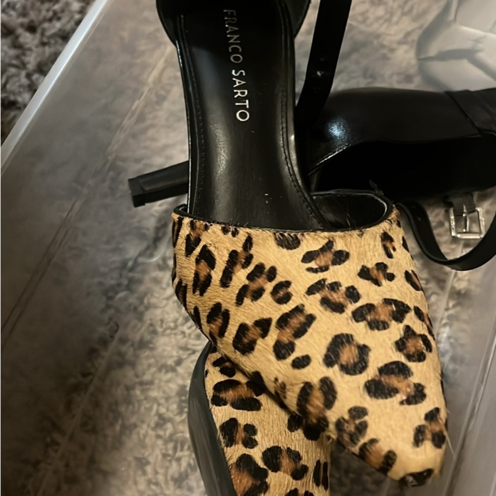 Franco Sarto Brown and Black Heeled